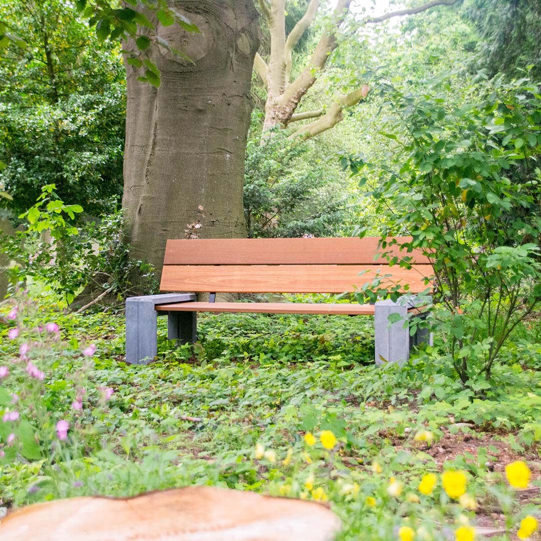 Rock Products C3 Bench tuinbank met FSC hardhout en antraciet beton – productfoto 3
