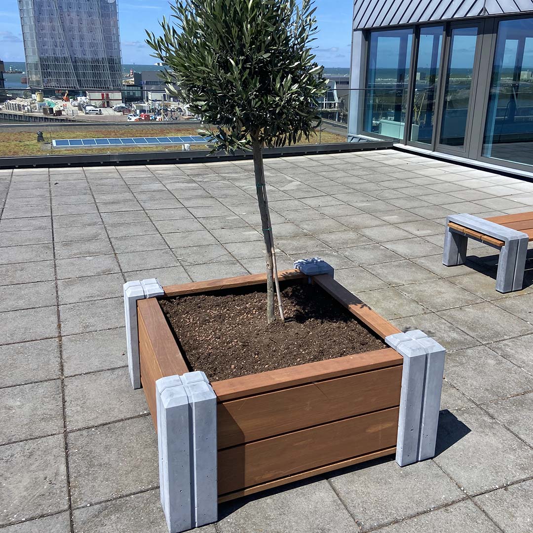 Rock Products C3 Planter – Plantenbak van Beton & Hout