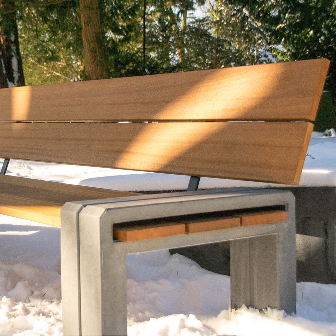 Rock Products C3 Bench tuinbank met FSC hardhout en antraciet beton – productfoto 7