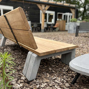 Rock Products C3 Lounger loungebank met FSC hardhout en antraciet beton – productfoto 5