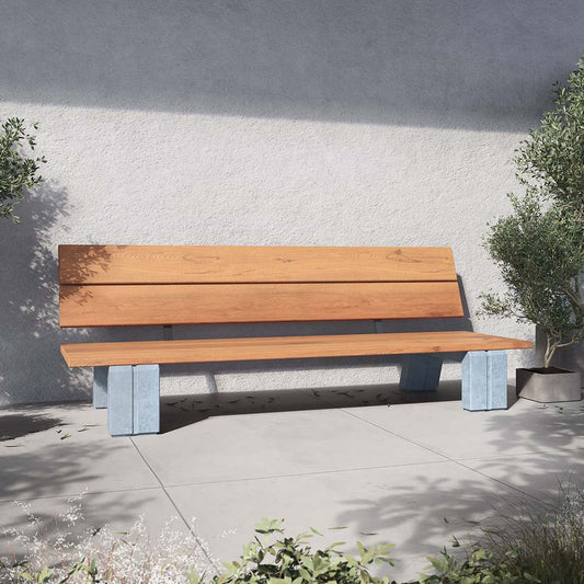 Rock Products C3 Lounger loungebank met FSC hardhout en antraciet beton