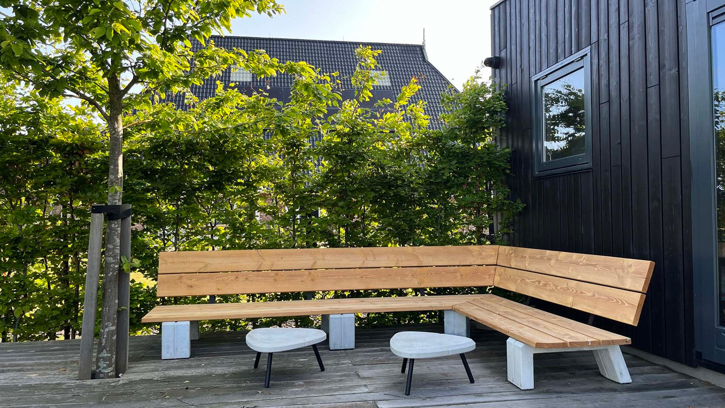Rock Products C3 Lounger loungebank met FSC hardhout en antraciet beton – productfoto 7
