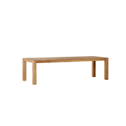 Jardinico Tecca tuintafel 280 x 100 cm – ruime rechthoekige teaktafel met verfijnde afwerking, ideaal voor familie- en tuinfeesten.