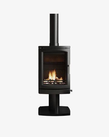Ecosy Vista 500 Pedestal bio-ethanol kachel op sokkel met decoratieve kachelpijp