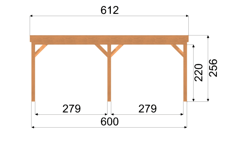 Douglas houten overkapping Sublime – 600x300 | YARD Outdoor