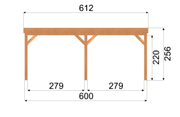 Douglas houten overkapping Sublime – 600x300 | YARD Outdoor