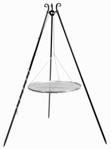 Driepoot barbecue 180 cm met RVS grillrooster 50 cm | CookKing