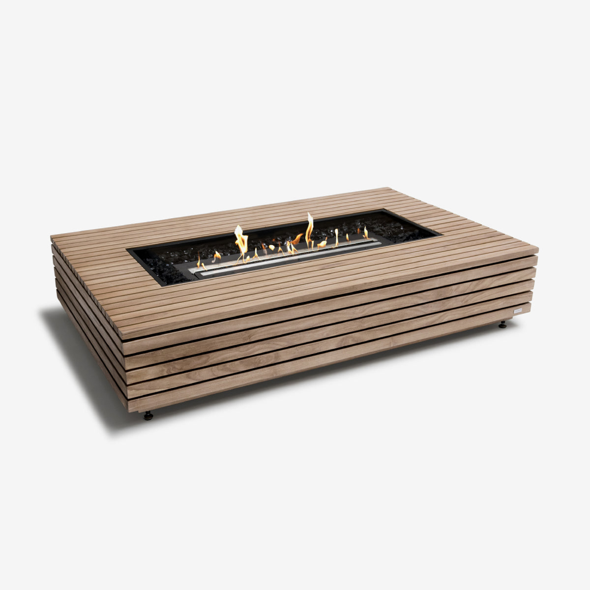 EcoSmart Fires Wharf | Grote Bio-ethanol Vuurtafel in Beton of Teak