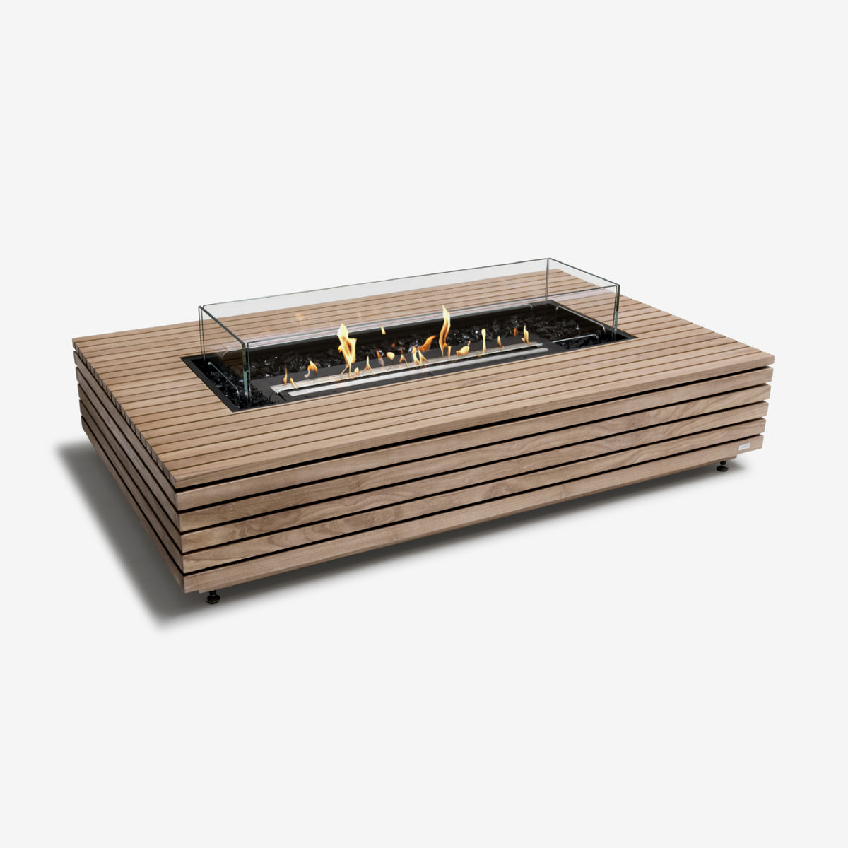 EcoSmart Fires Wharf | Grote Bio-ethanol Vuurtafel in Beton of Teak