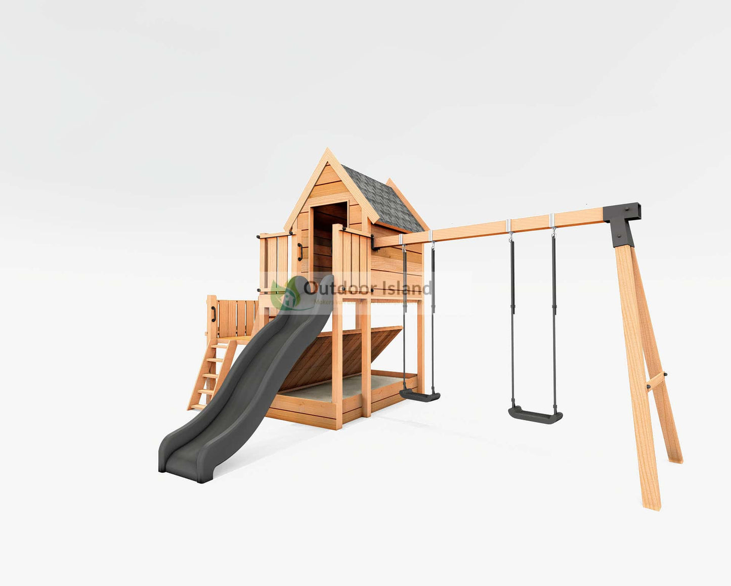 Aanbouw Schommel 300 cm | Speeltoestel landelijk | Outdoor Island - Chique Buiten Leven - Outdoor Island - Accessoires