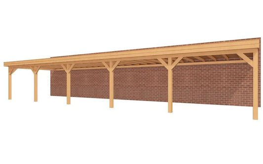 Aanbouwveranda platdak 1500 x 400cm YARD Outdoor Sublime - Chique Buiten Leven - YARD Outdoor - Aanbouwveranda