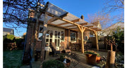 Douglas Overkapping 700x350 cm met Schuin Dak | Veranda Bouwpakket