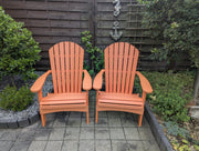 Adirondack Stühle Set aus Kunststoff mit Klapptisch | Berlin Gardens