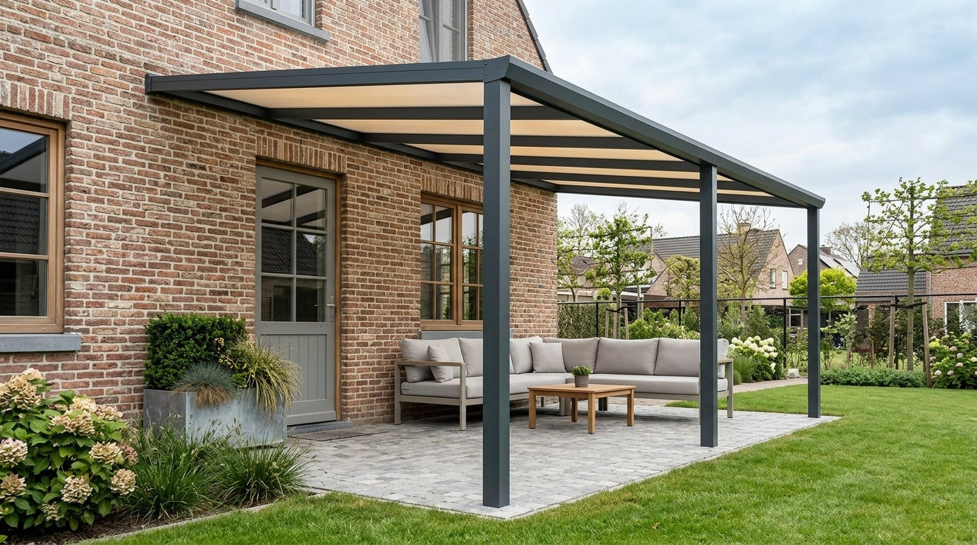 Aluminium Veranda 700x400 cm – Vrijstaand met Polycarbonaat Dak | YARD Outdoor