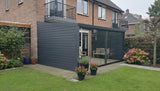 Yard Velvetline Aluminium Veranda met Polycarbonaat Dak 500x300 cm inclusief Zijwanden en Glazen Schuifwand