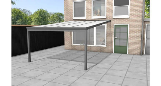 Aluminium Veranda - Polycarbonaat Dak | YARD Outdoor 400x400 - Chique Buiten Leven - YARD Outdoor - Aluminium veranda