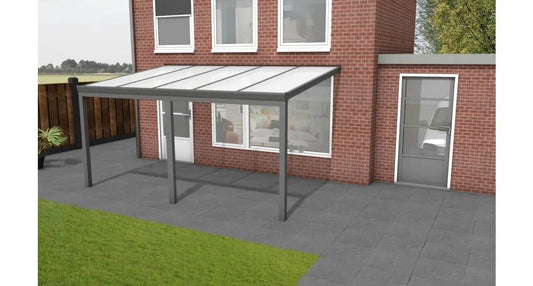 Aluminium Veranda - Polycarbonaat Dak | YARD Outdoor 500x250 - Chique Buiten Leven - YARD Outdoor - Aluminium veranda