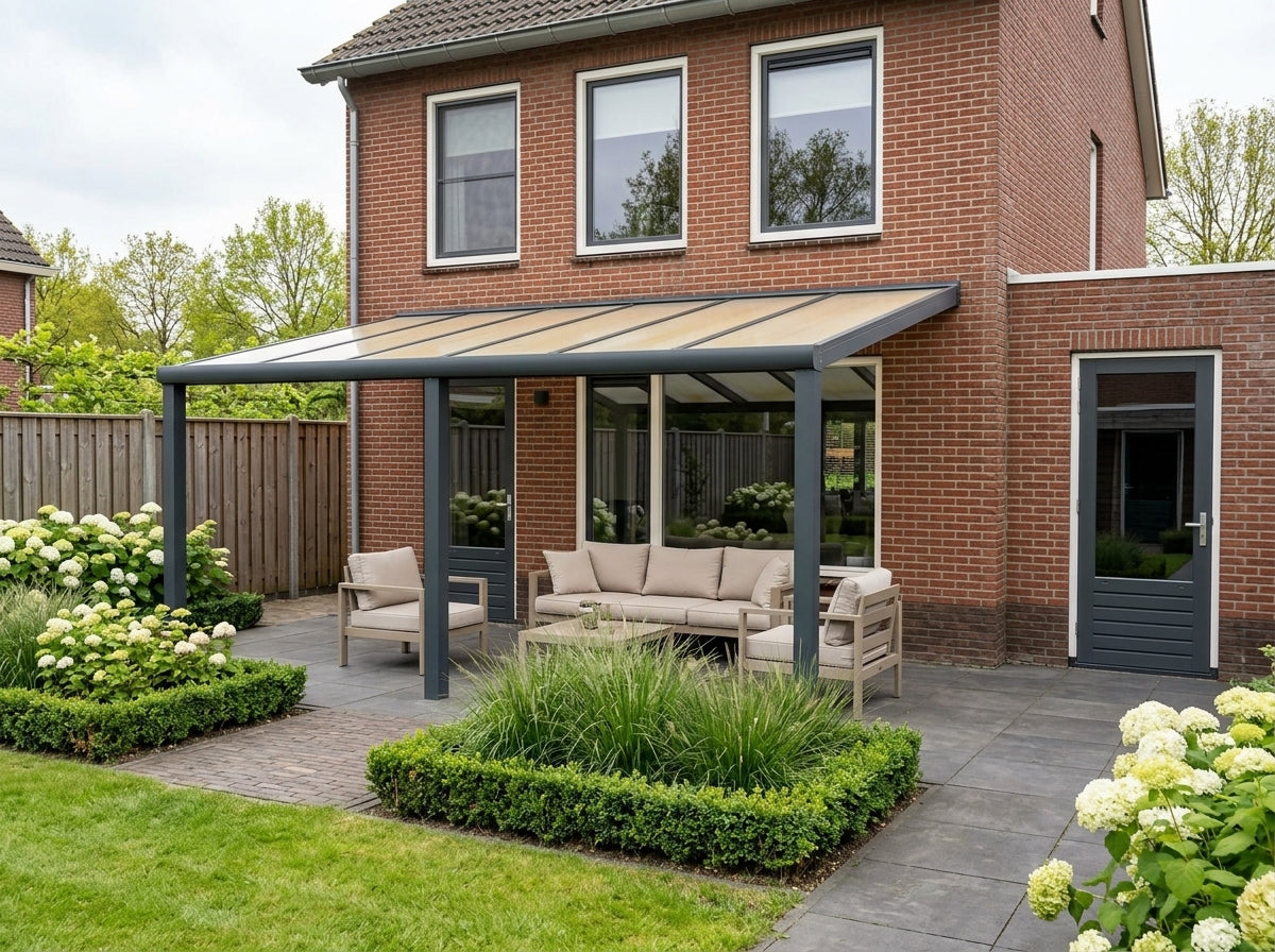 Aluminium Veranda - Polycarbonaat Dak | YARD Outdoor 500x300