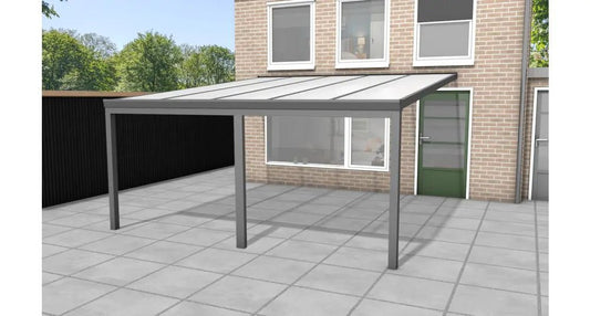 Aluminium Veranda - Polycarbonaat Dak | YARD Outdoor 500x400 - Chique Buiten Leven - YARD Outdoor - Aluminium veranda