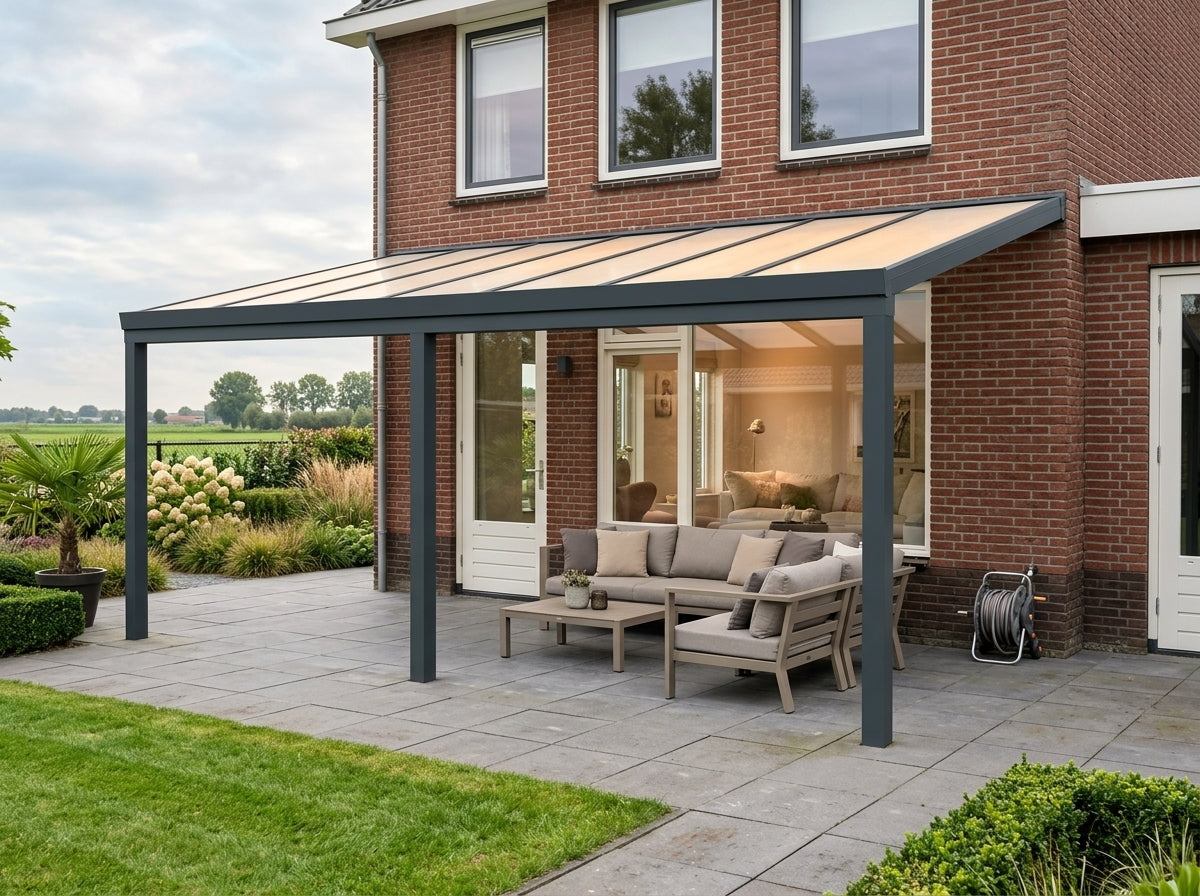 Aluminium Veranda - Polycarbonaat Dak | YARD Outdoor 700x300