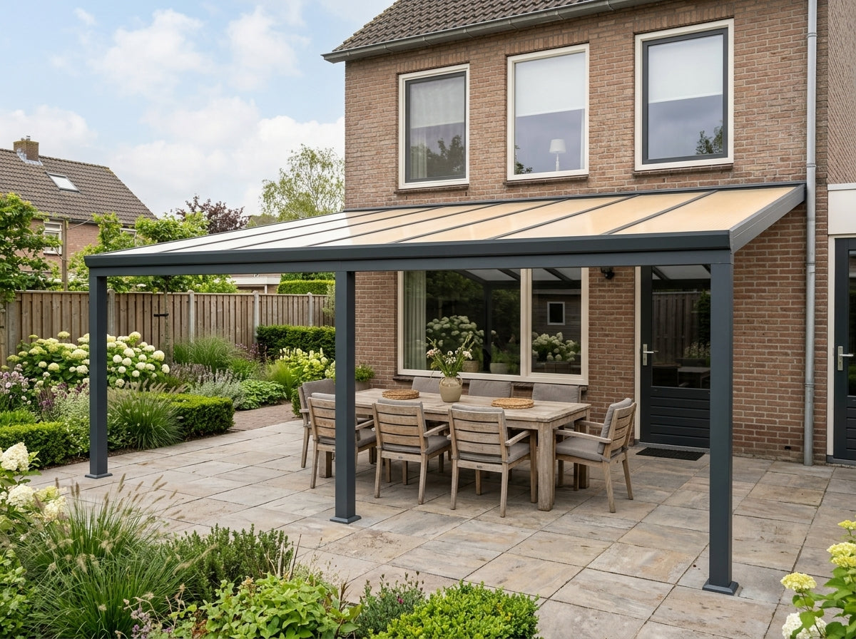 Aluminium Veranda - Polycarbonaat Dak | YARD Outdoor 700x400