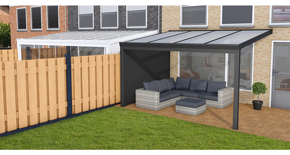 Aluminium Veranda - Polycarbonaat Dak | YARD Outdoor 400x300