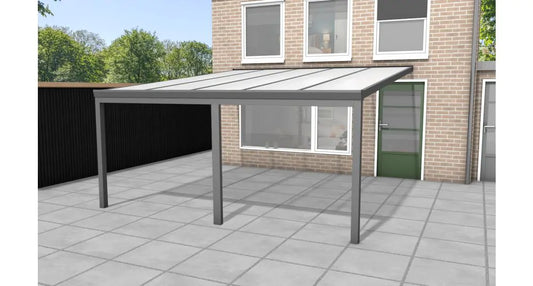 Aluminium Veranda - Polycarbonaat Dak | YARD Outdoor 500x400