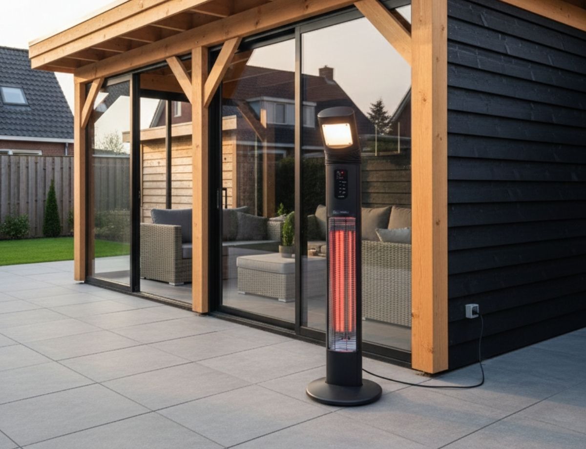 Apollo Infrarood Terrasverwarmer | 3000W Buitenverwarming – heater infralia overkapping | productfoto