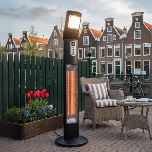 Apollo Infrarood Terrasverwarmer | 3000W Buitenverwarming - Chique Buiten Leven - Infralia - Infrarood terrasverwarmer