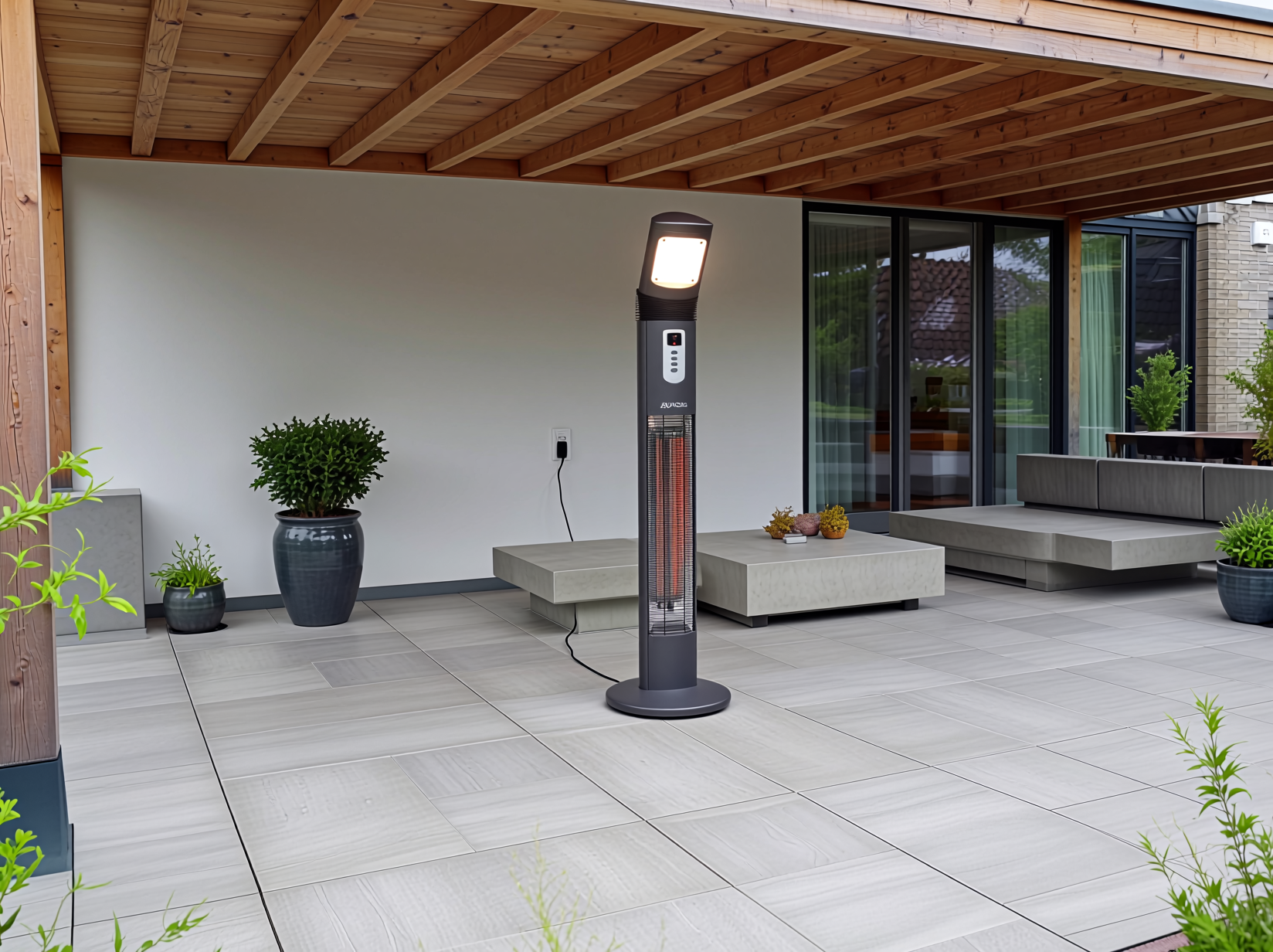Apollo Infrarood Terrasverwarmer | 3000W Buitenverwarming – infralia | sfeerfoto
