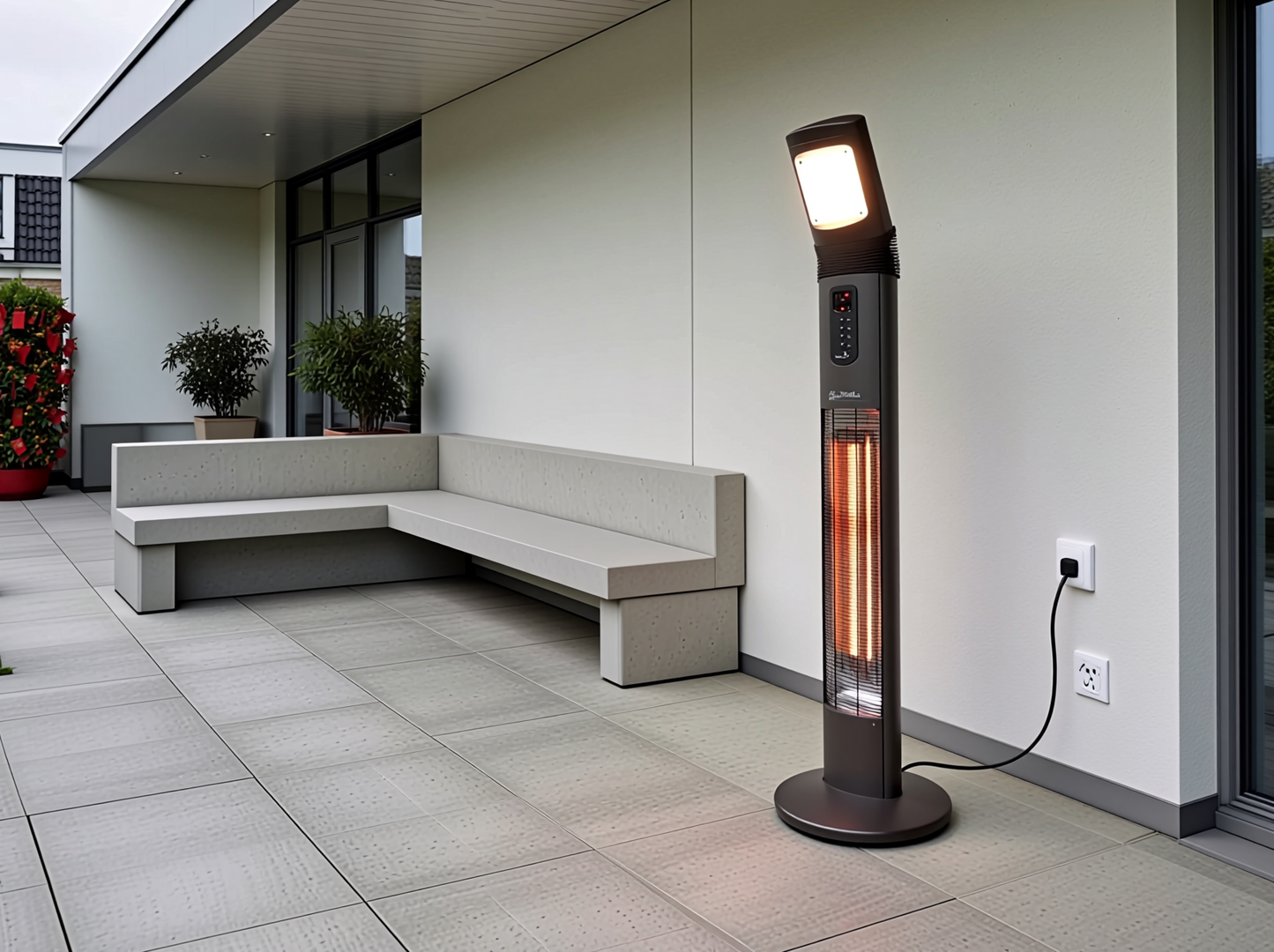 Apollo Infrarood Terrasverwarmer | 3000W Buitenverwarming – infralia | sfeerfoto