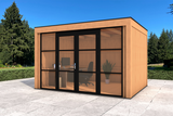Aruba tuinkantoor bouwpakket 400x300 cm incl. isolatie en binnenvloer Douglas blank YARD Outdoor
