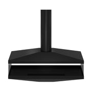 Aura Tube Black See-through Ceiling Fireplace 120 cm