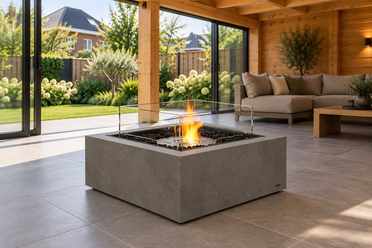 EcoSmart Fires Base 30 | Compacte Vierkante Bio-ethanol Vuurtafel