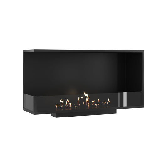Wild Flame Base bio-ethanol inbouw hoekhaard links 100 cm – productfoto