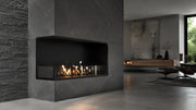 Wild Flame Base bio-ethanol inbouw hoekhaard links 110 cm – sfeerfoto