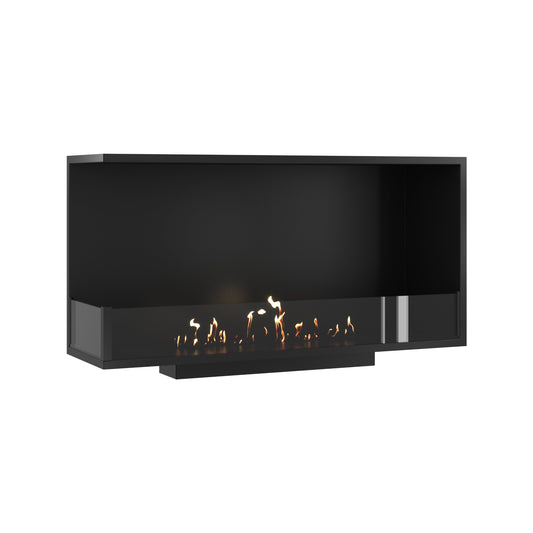 Wild Flame Base bio-ethanol inbouw hoekhaard links 110 cm – productfoto