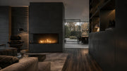 Wild Flame Base bio-ethanol inbouw hoekhaard links 130 cm – sfeerfoto