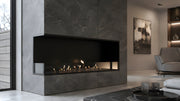 Wild Flame Base bio-ethanol inbouw hoekhaard links 150 cm – sfeerfoto