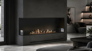 Wild Flame Base bio-ethanol inbouw hoekhaard links 150 cm – sfeerfoto