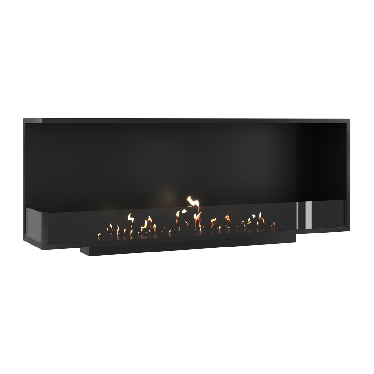Wild Flame Base bio-ethanol inbouw hoekhaard links 150 cm – productfoto
