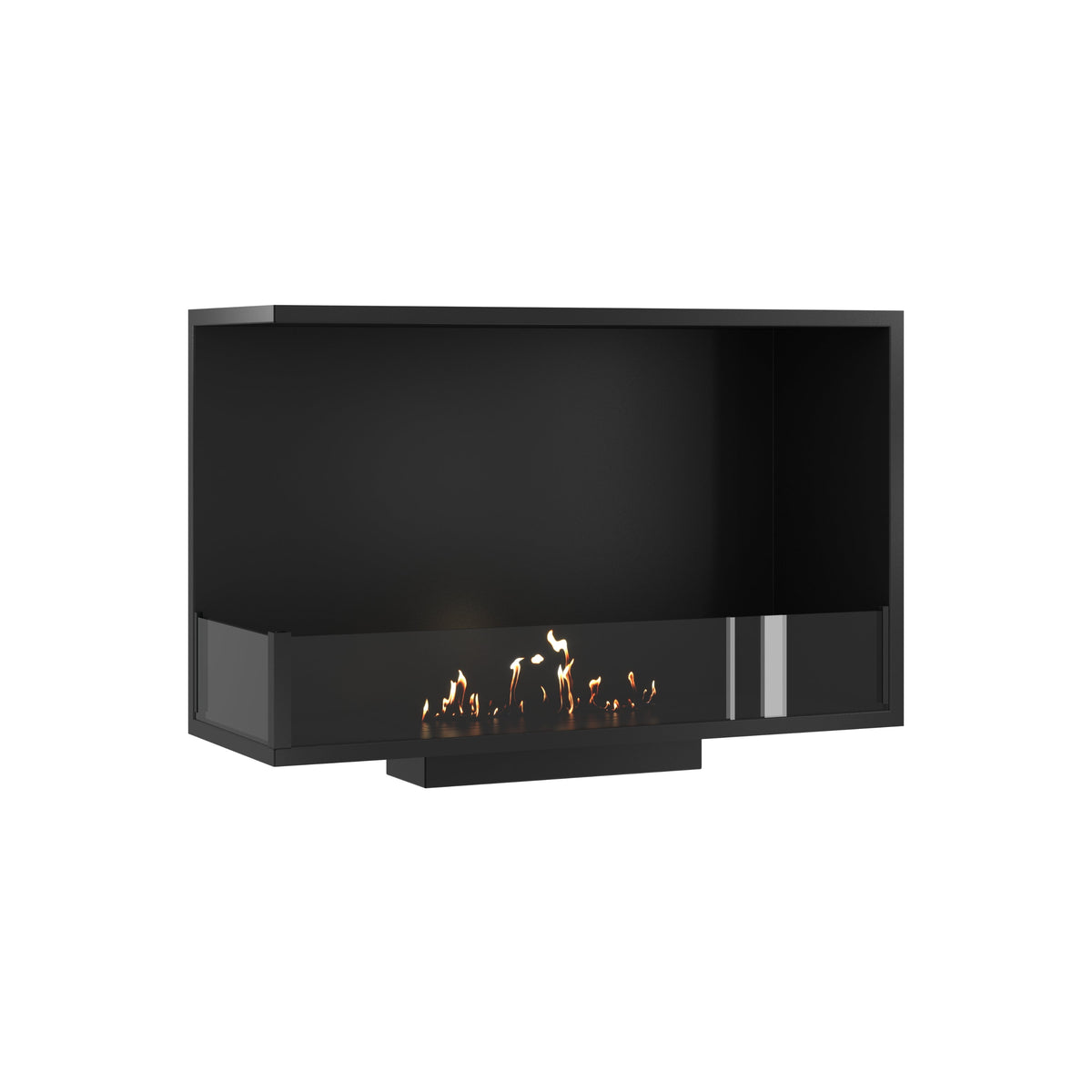 Wild Flame Base bio-ethanol inbouw hoekhaard links 80 cm – productfoto