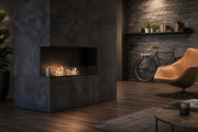 Wild Flame Base bio-ethanol inbouw hoekhaard links 80 cm – detailfoto