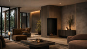 Wild Flame Base verticale bio-ethanol inbouw hoekhaard links 70 x 100 cm – detailfoto