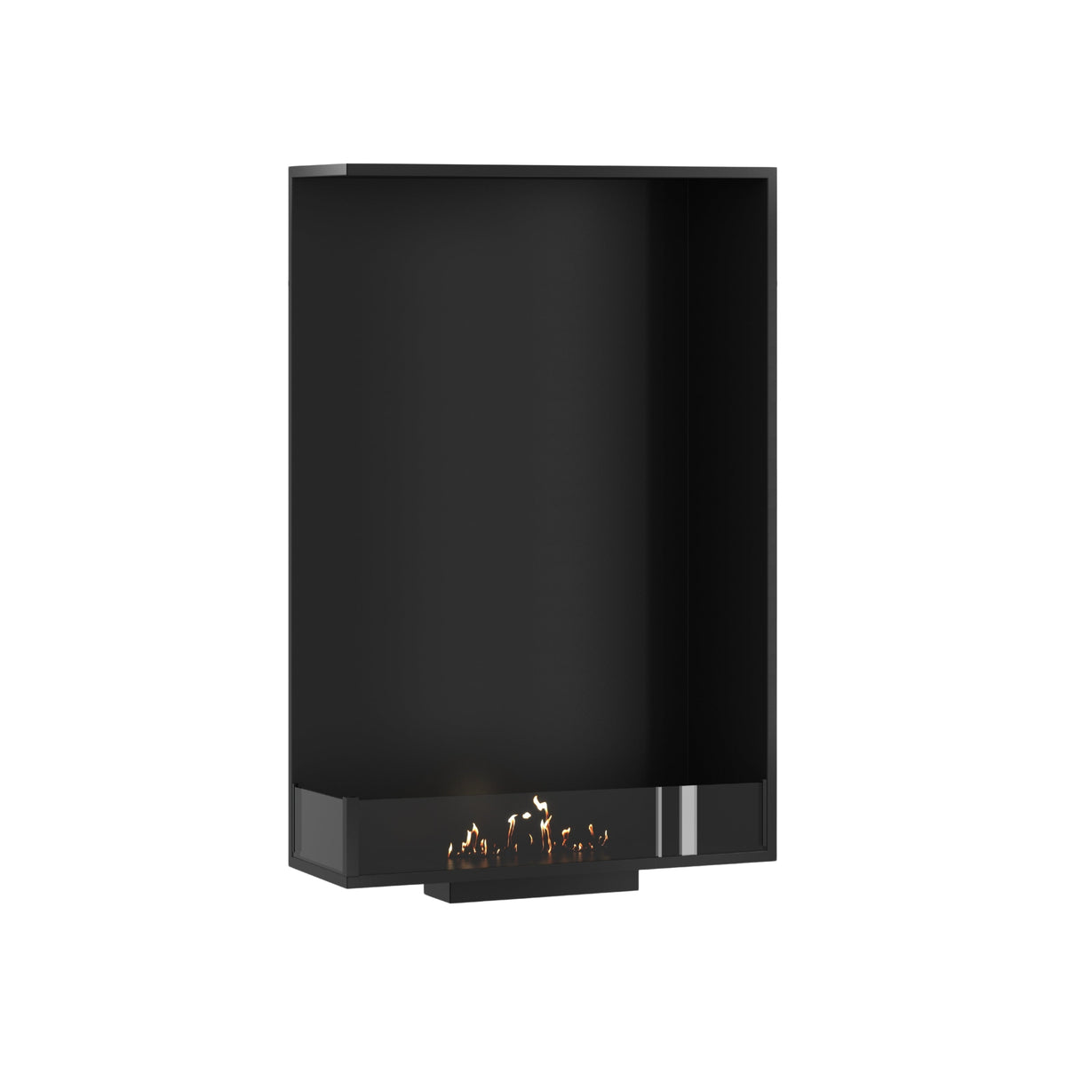 Wild Flame Base verticale bio-ethanol inbouw hoekhaard links 70 x 120 cm – productfoto