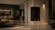 Wild Flame Base verticale bio-ethanol inbouw hoekhaard links 70 x 140 cm – detailfoto