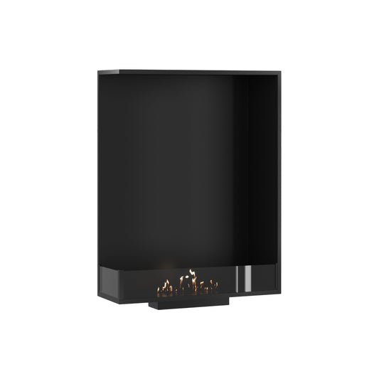 Wild Flame Base verticale bio-ethanol inbouw hoekhaard links 80 x 100 cm – productfoto
