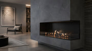 Wild Flame Base bio-ethanol inbouw hoekhaard rechts 100 cm – sfeerfoto