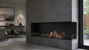 Wild Flame Base bio-ethanol inbouw hoekhaard rechts 150 cm – sfeerfoto