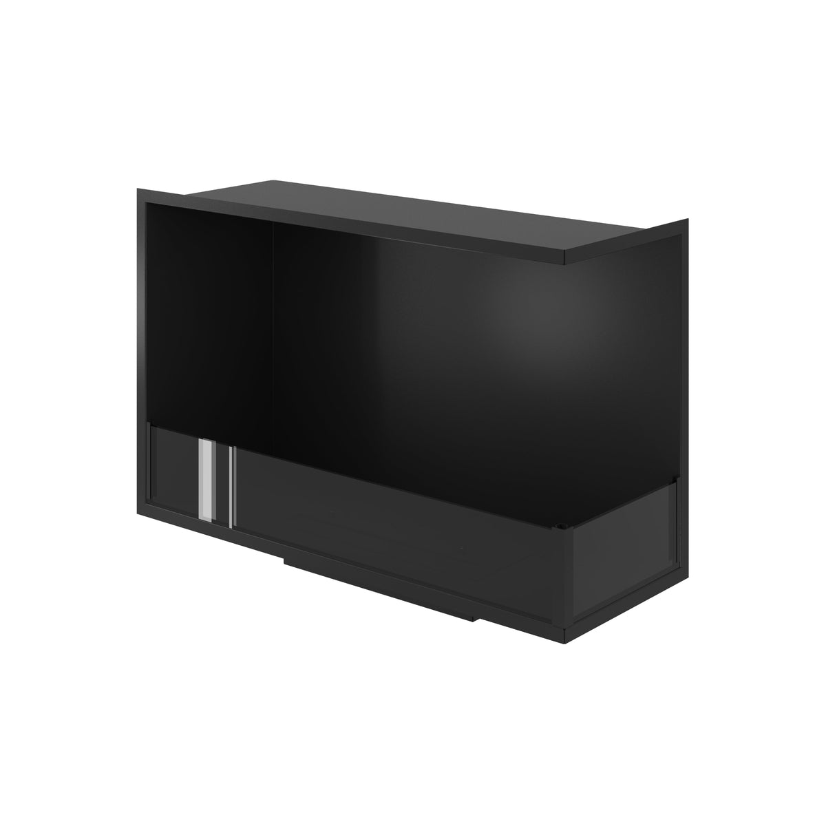 Wild Flame Base bio-ethanol inbouw hoekhaard rechts 80 cm – sfeerfoto